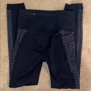 NWOT Lululemon floral embroidered leggings